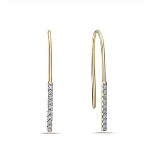14KY Women’s Diamond Threader Earrings